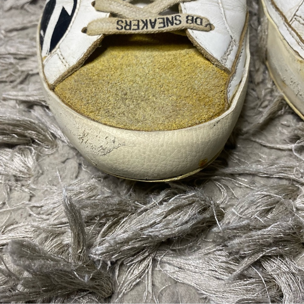 GOLDEN GOOSE LIMITED EDITION BLACK STAR SUPERSTAR SNEAKERS men size 9 - Picture 3 of 15